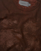 Brown Washed 'Particulas' Boxy Tee