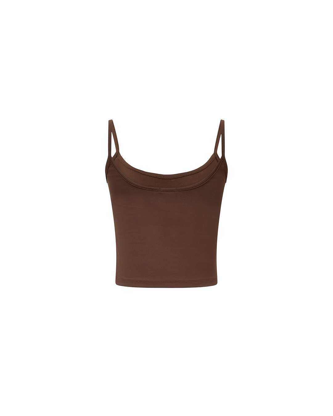 Brown Stretch Tank Top