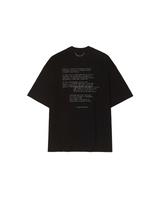 Black '24 de Outubro' Boxy Tee
