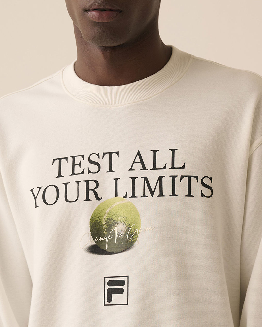 Off-White Gardenia Comfort Sport Club Crewneck
