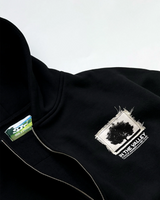 Black Support Your Local Tree Boxy Hoodie