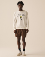 Off-White Gardenia Comfort Sport Club Crewneck