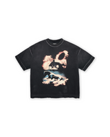 Black Washed 'Wild Horse Prophecy' Boxy Tee