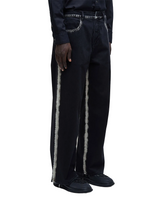Black Stoned Cotton Pants