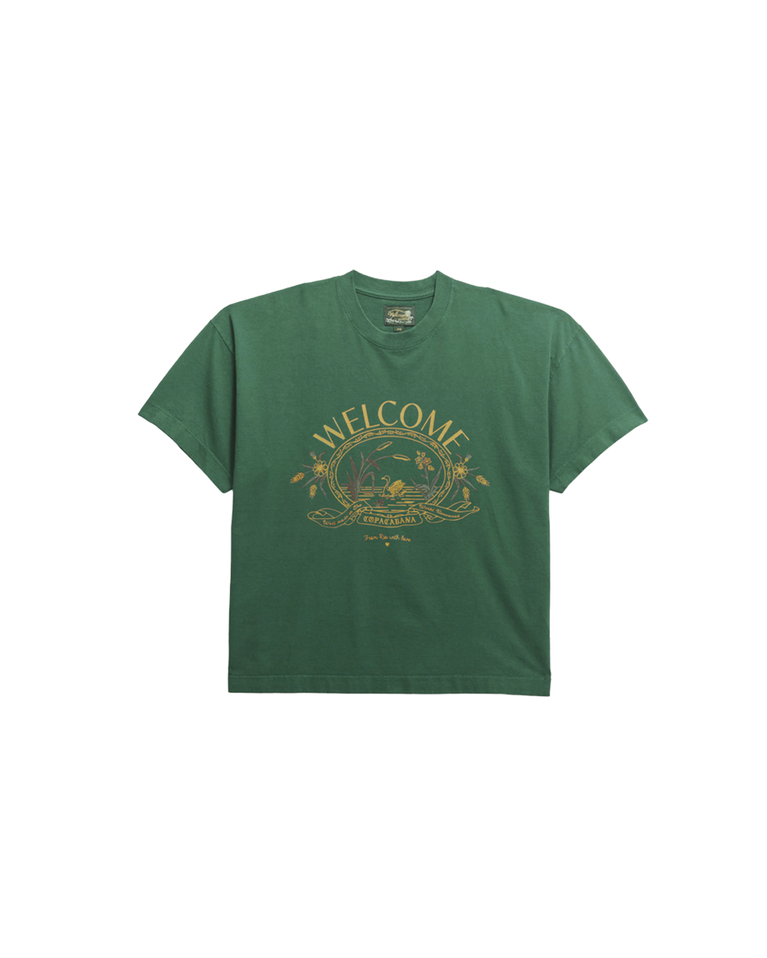 Green 'Souvenir' Boxy Tee