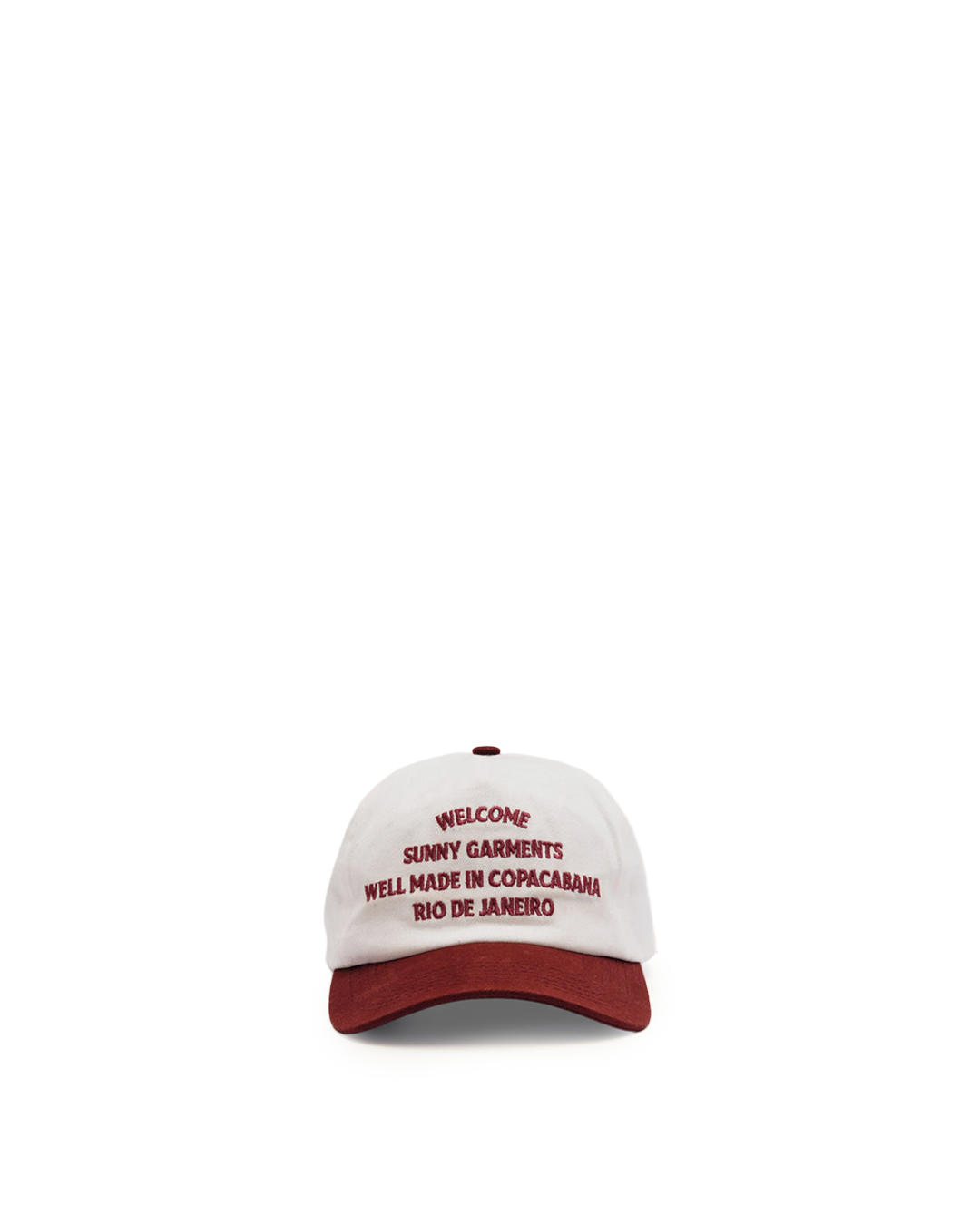 Off White/Wine Sunny Garments Cap