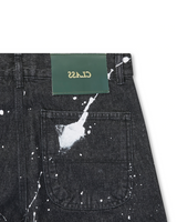 Black Splatter Jeans Pants
