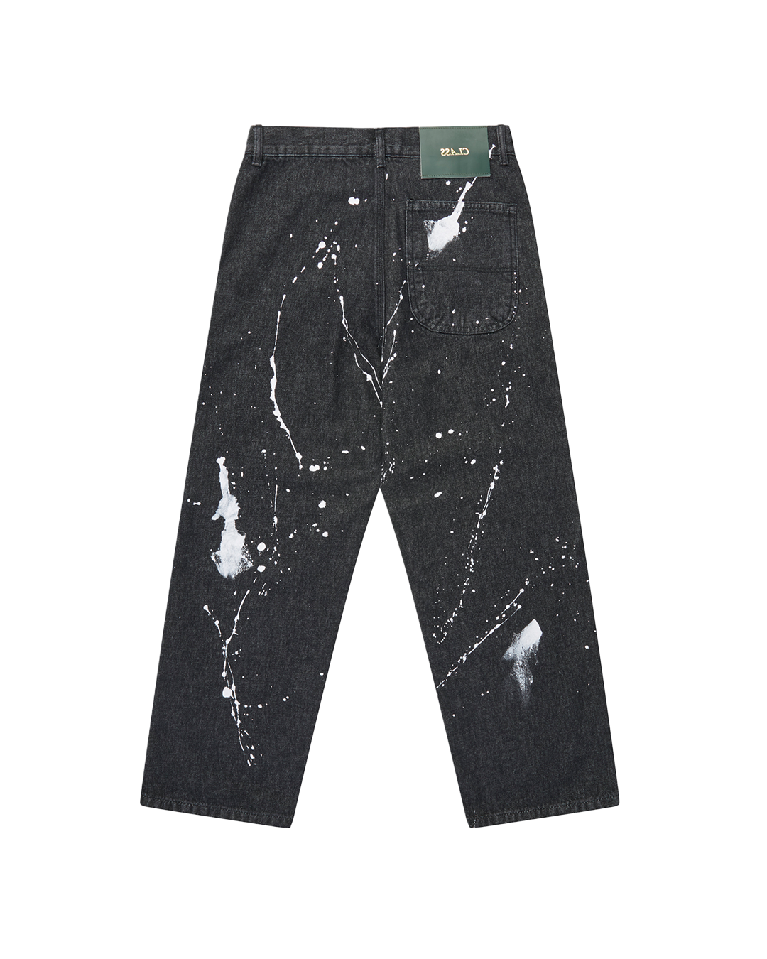 Black Splatter Jeans Pants