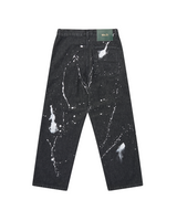 Black Splatter Jeans Pants