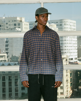 Dark Blue Check Shirt