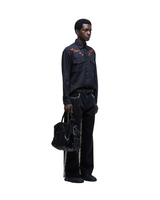 Black 'Roses' Cotton Shirt