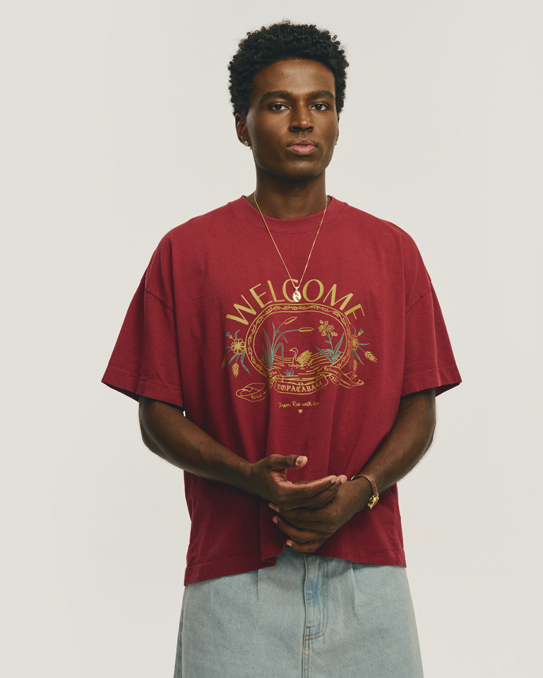 Wine 'Souvenir' Boxy Tee