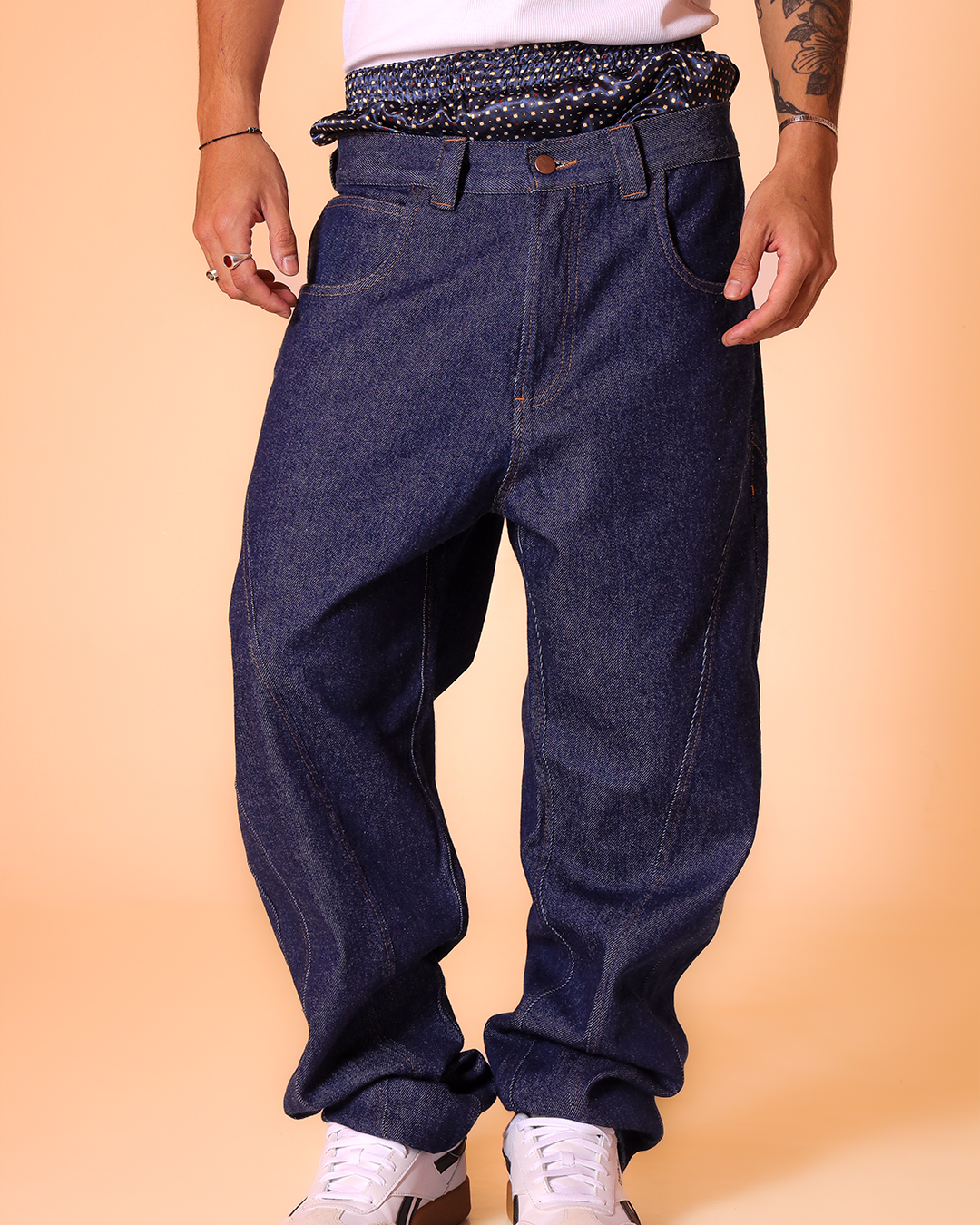 Blue Big Layer Pants