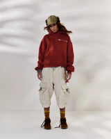 Red Boxy Hoodie