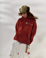 Red Boxy Hoodie