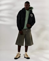 Black Support Your Local Tree Boxy Hoodie