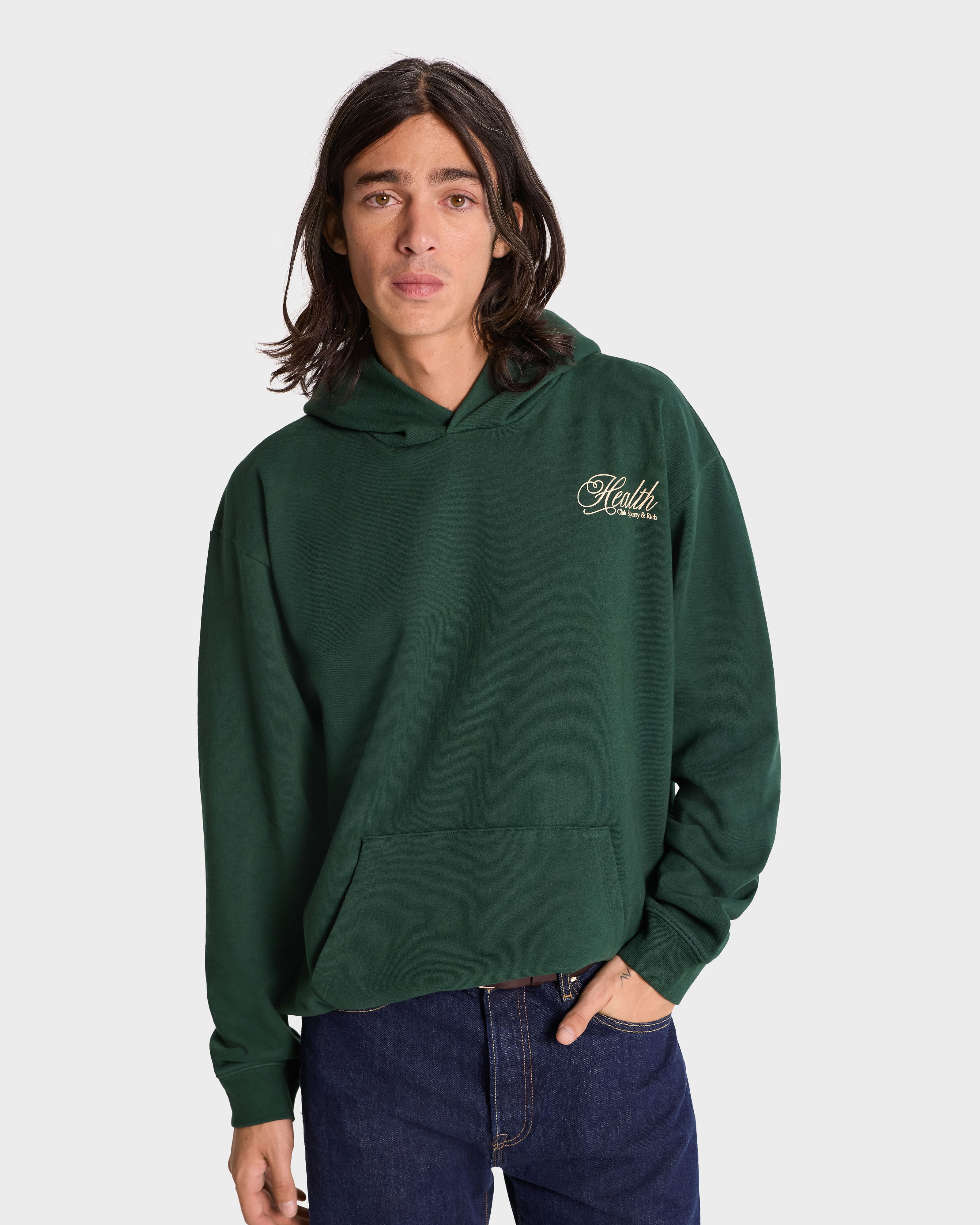 Dark Green 'Health Script' Hoodie