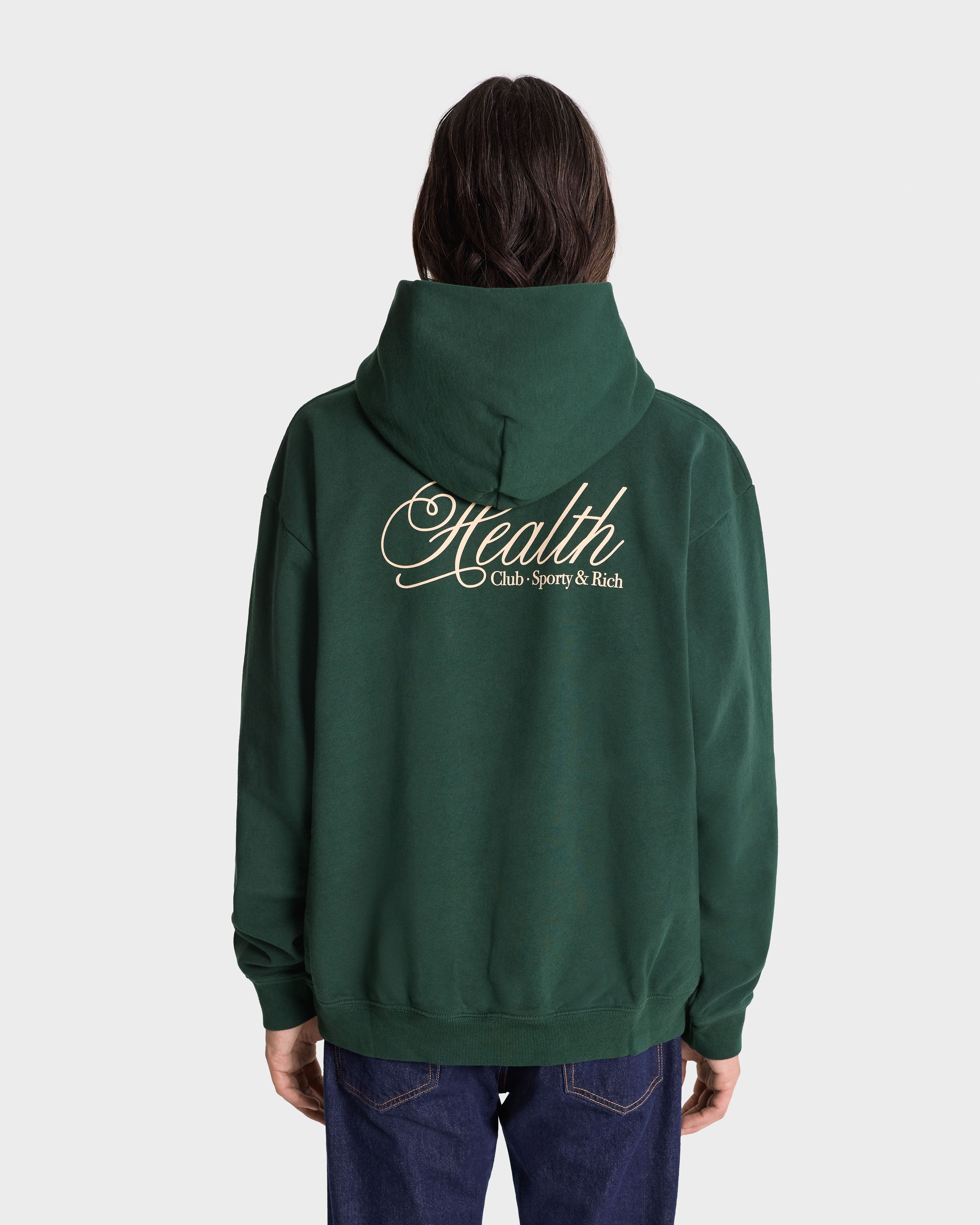 Dark Green 'Health Script' Hoodie