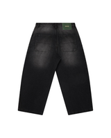 Black Stonewash Baggy Pants
