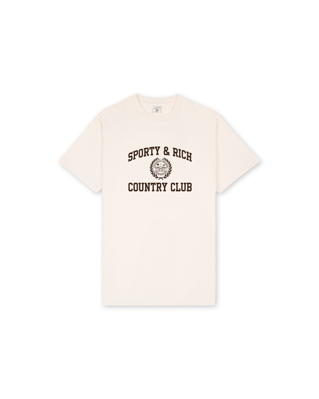 Cream 'Varsity Crest' Tee