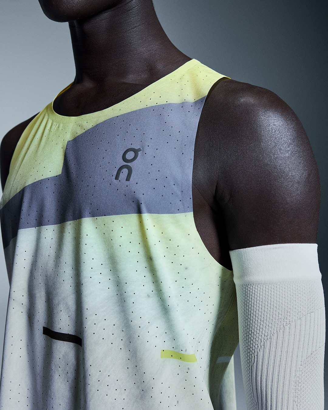 Limelight/Glacier Race Singlet Tank Top