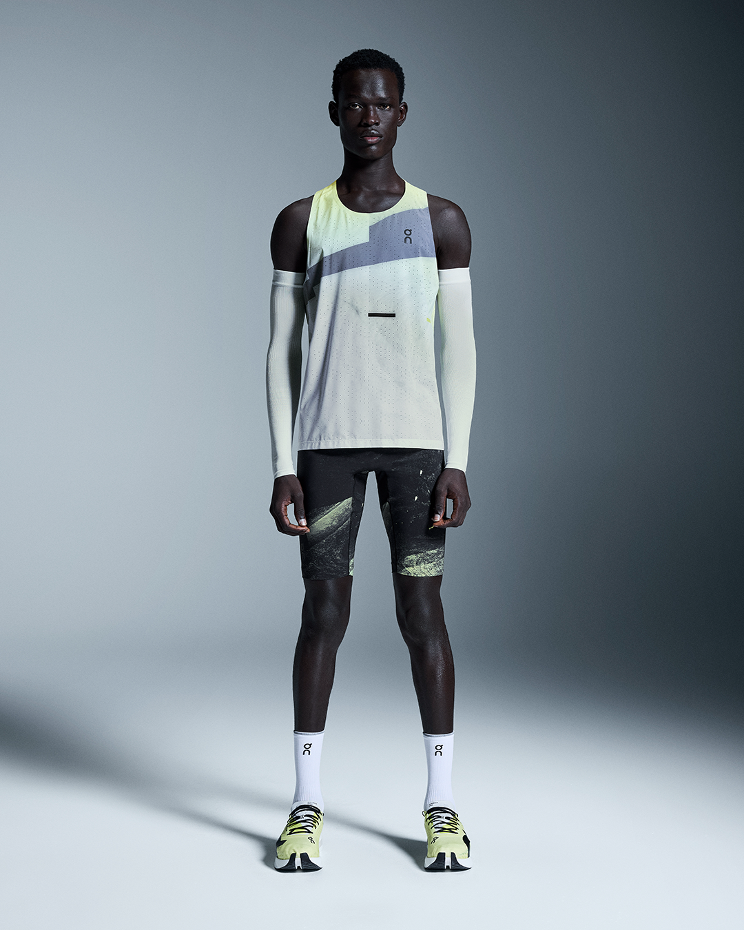 Limelight/Glacier Race Singlet Tank Top