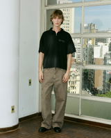Stoned Black Sketch Loose Polo