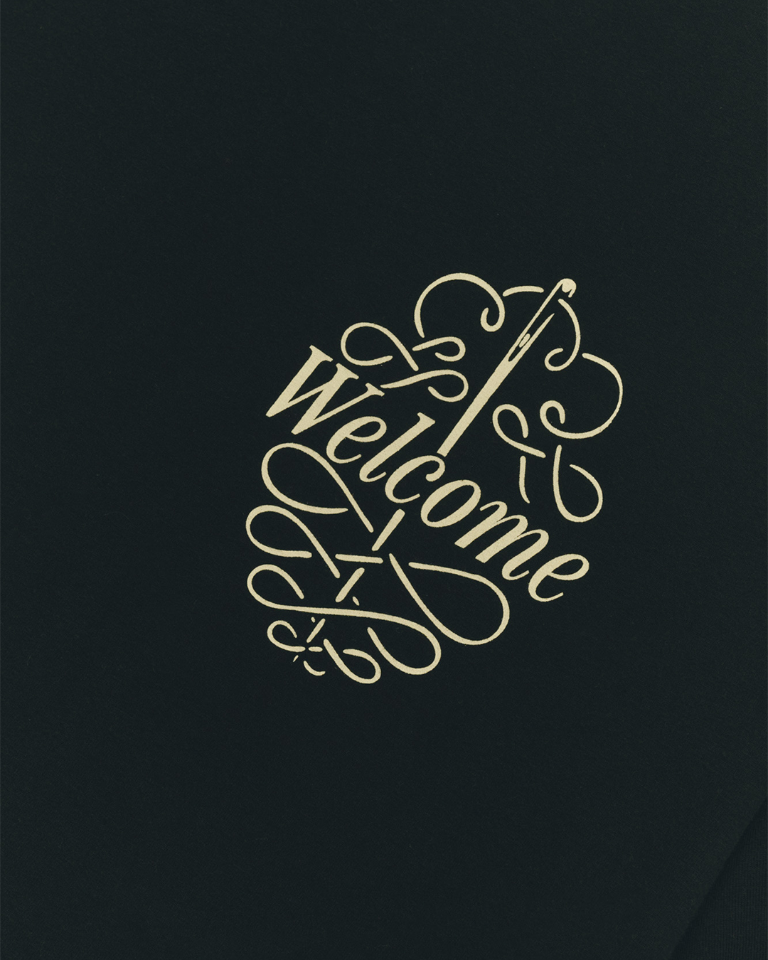 Black 'Needlework' Tee