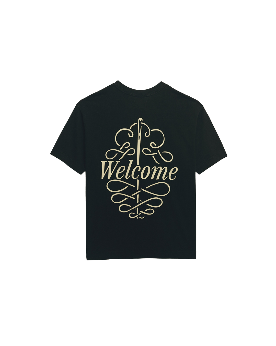 Black 'Needlework' Tee