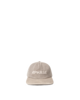Beige Washed Twill Logo Cap