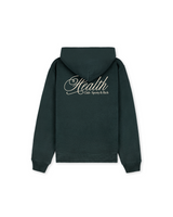 Dark Green 'Health Script' Hoodie