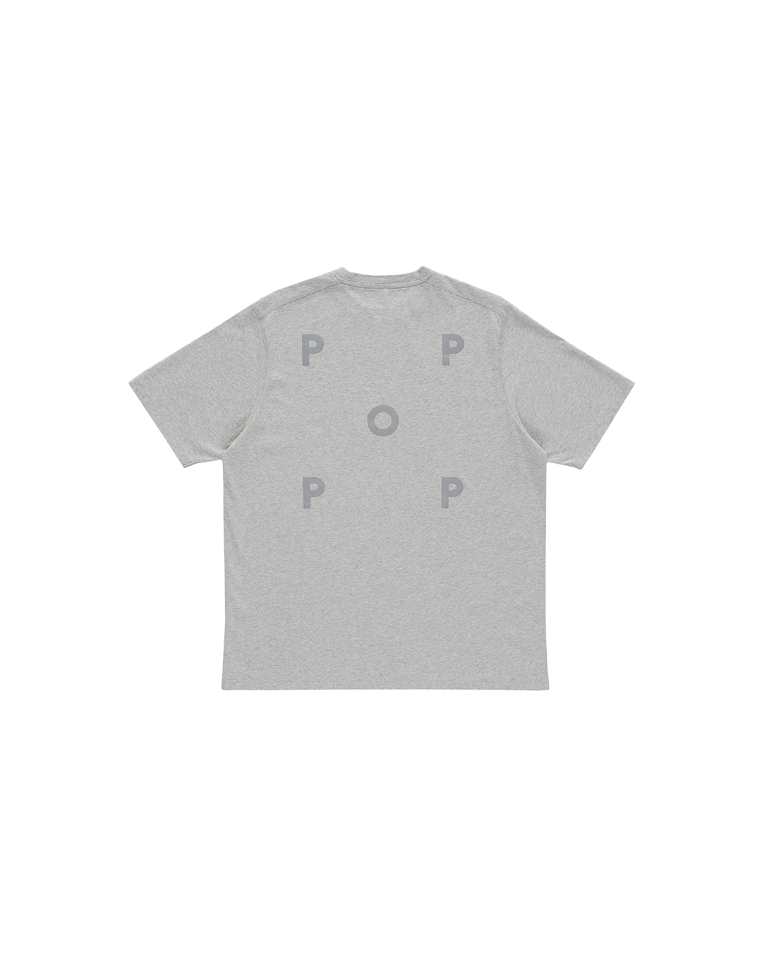 Grey Heather Reflective Logo Tee