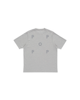 Grey Heather Reflective Logo Tee