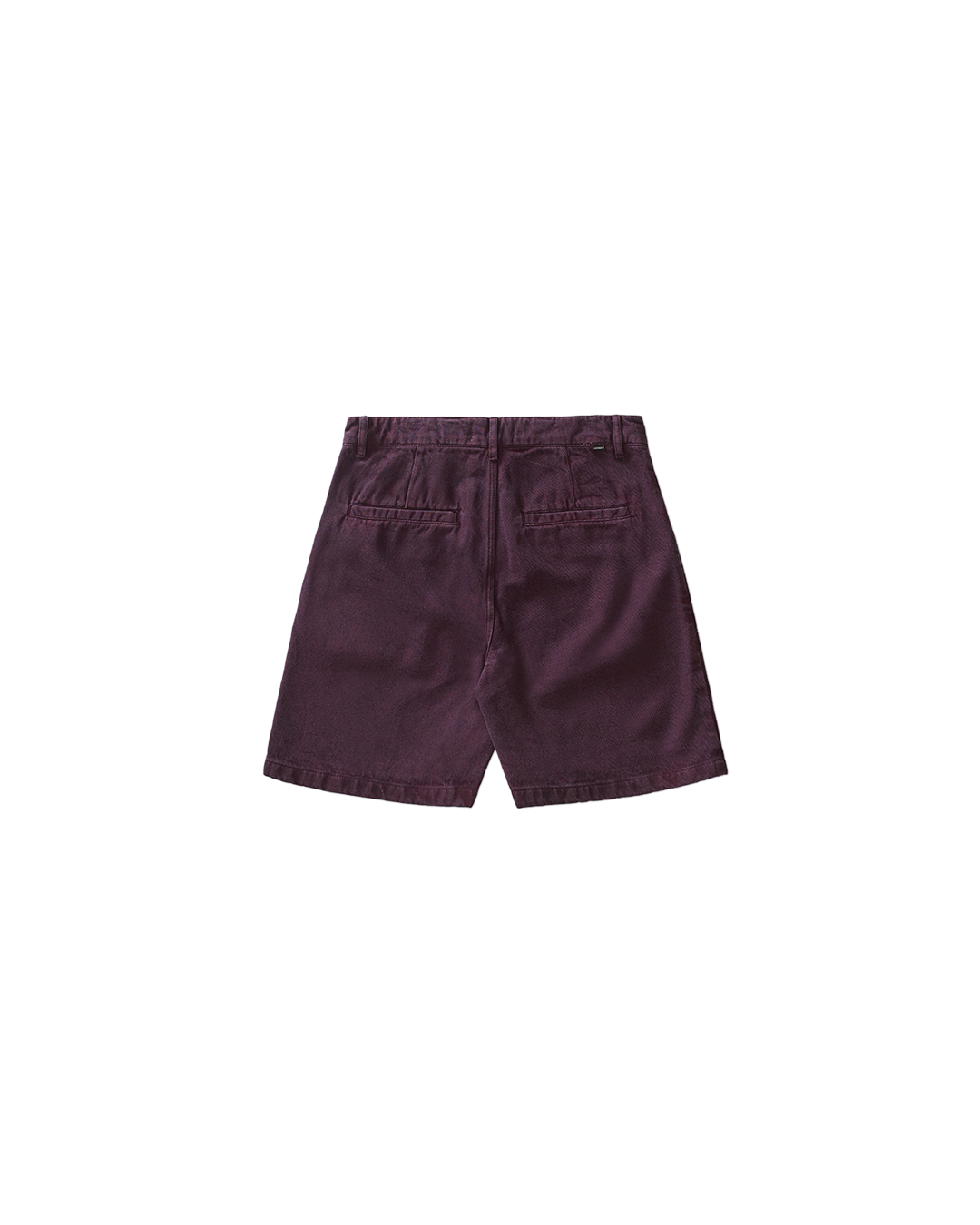 Purple Washed Twill Shorts