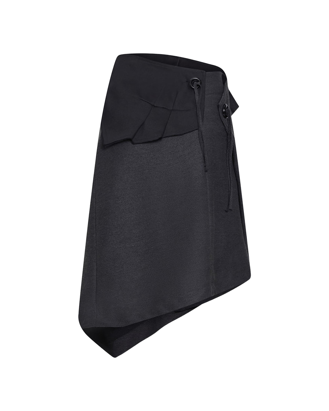 Gray/Black Asymmetric Skirt