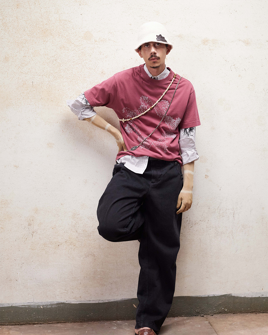 Washed Red Octa Tee