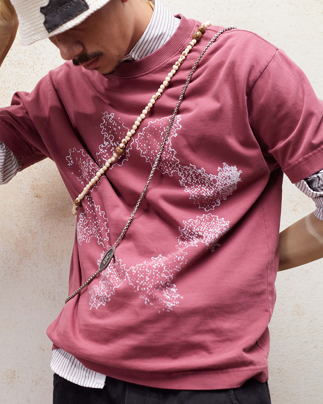 Washed Red Octa Tee