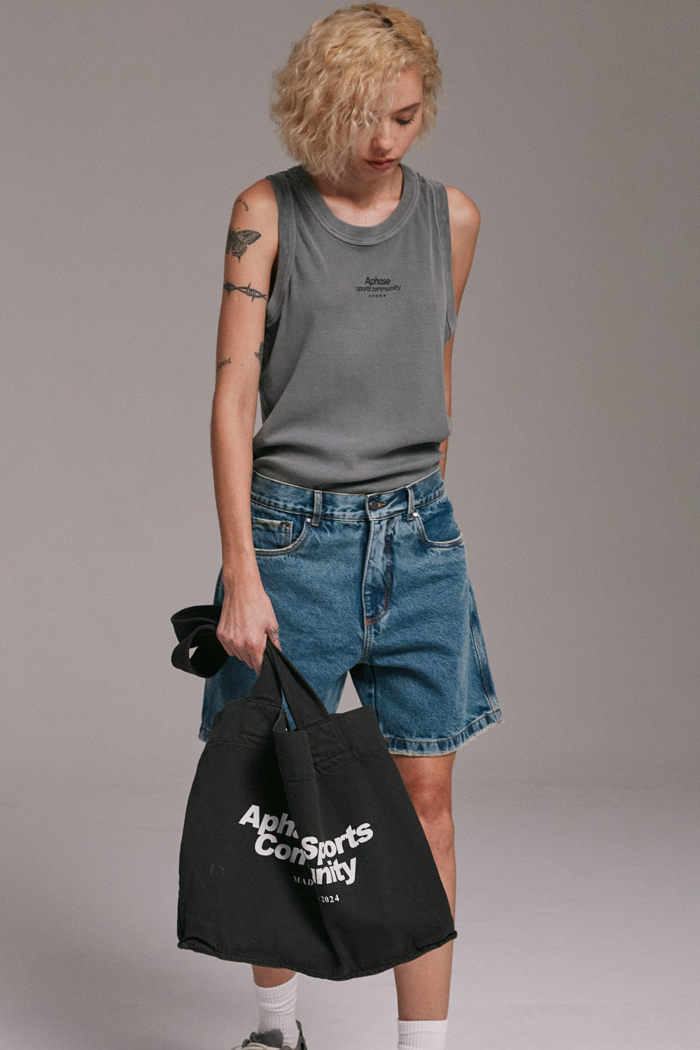 Dark Green Sportive Tote Bag