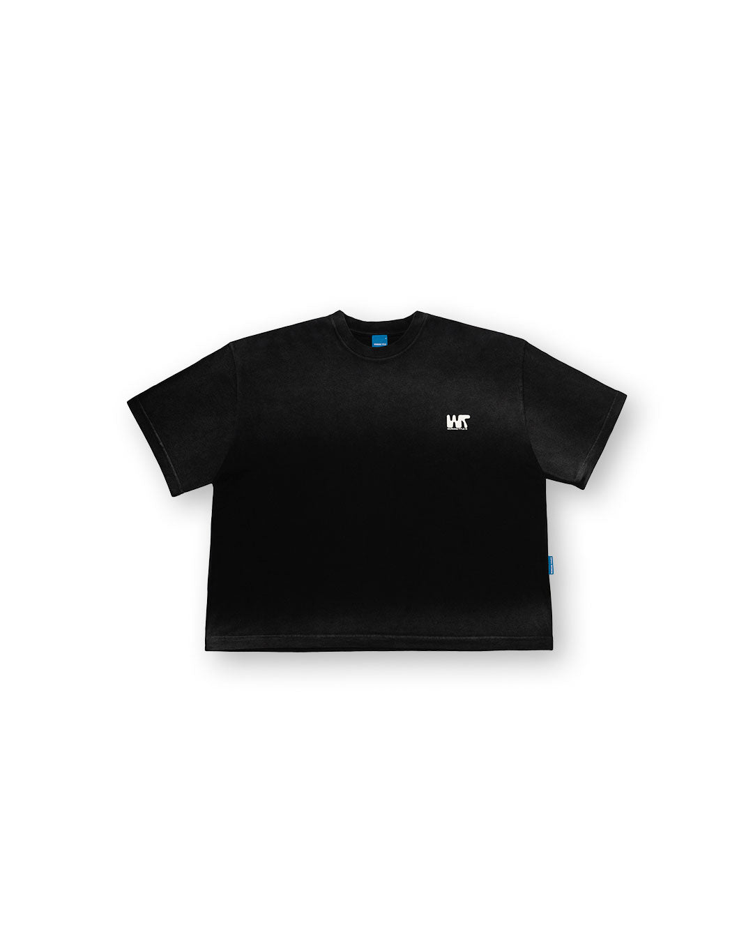 Black Stoned 'WT Tech' Oversized Boxy Tee
