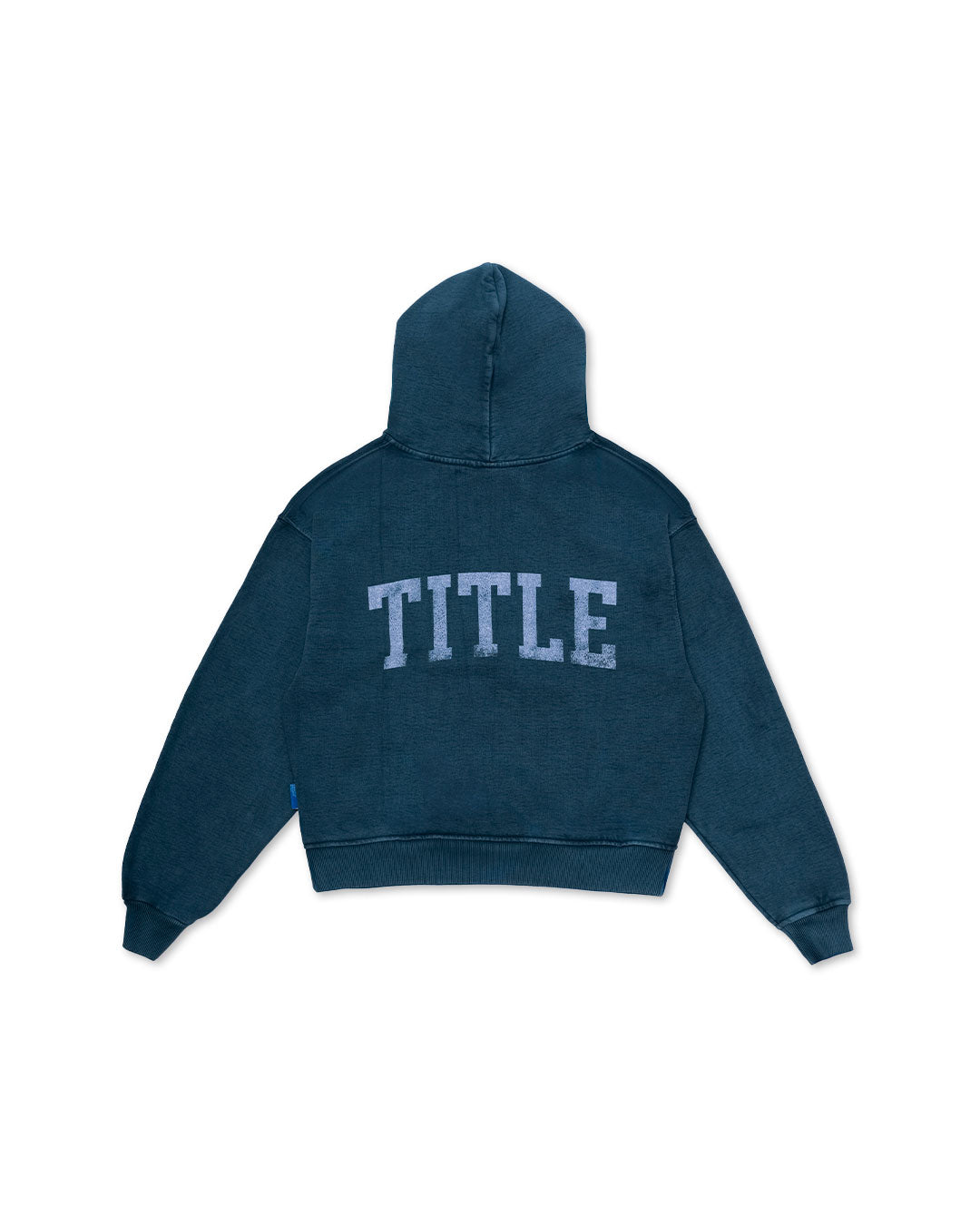 Navy Washed 'College' Hoodie