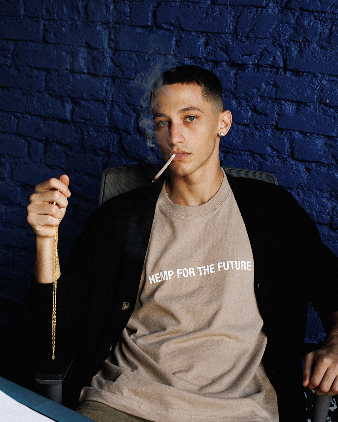 Beige HEMP FOR THE FUTURE Tee