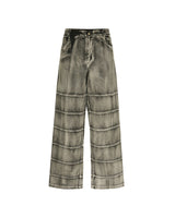 Black Washed Panel Jeans