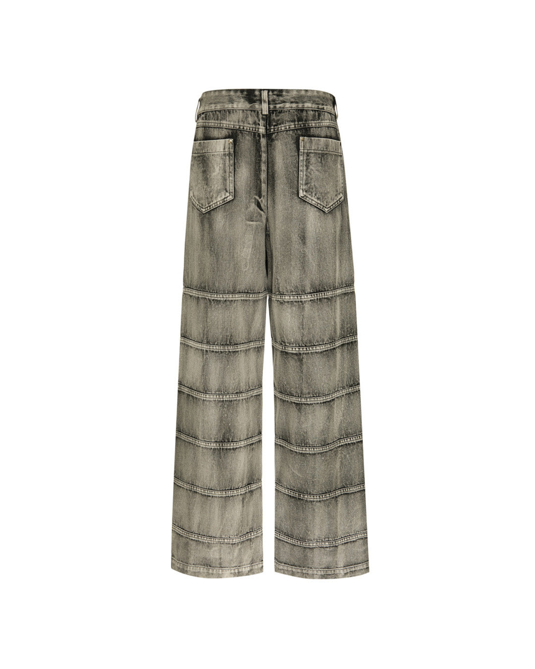 Black Washed Panel Jeans