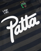 Black Striped 'Football' Longsleeve Jersey