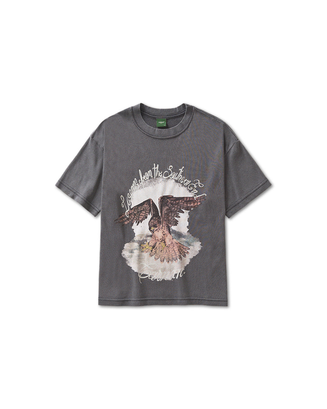 Black Washed 'Falcon' Boxy Tee