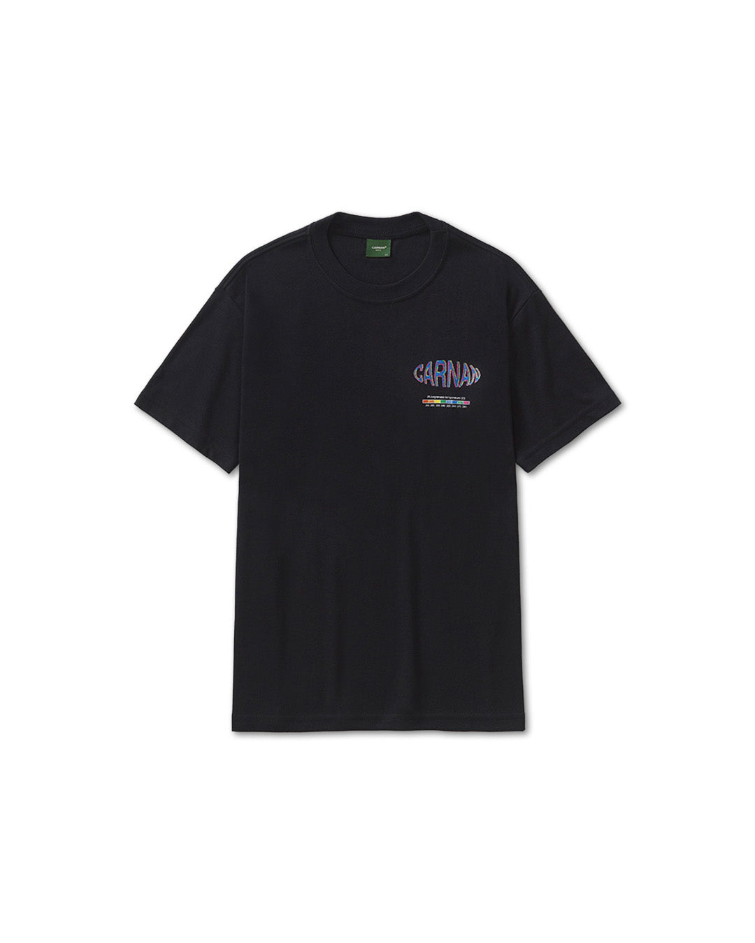 Black 'Heat Map' Heavy Tee