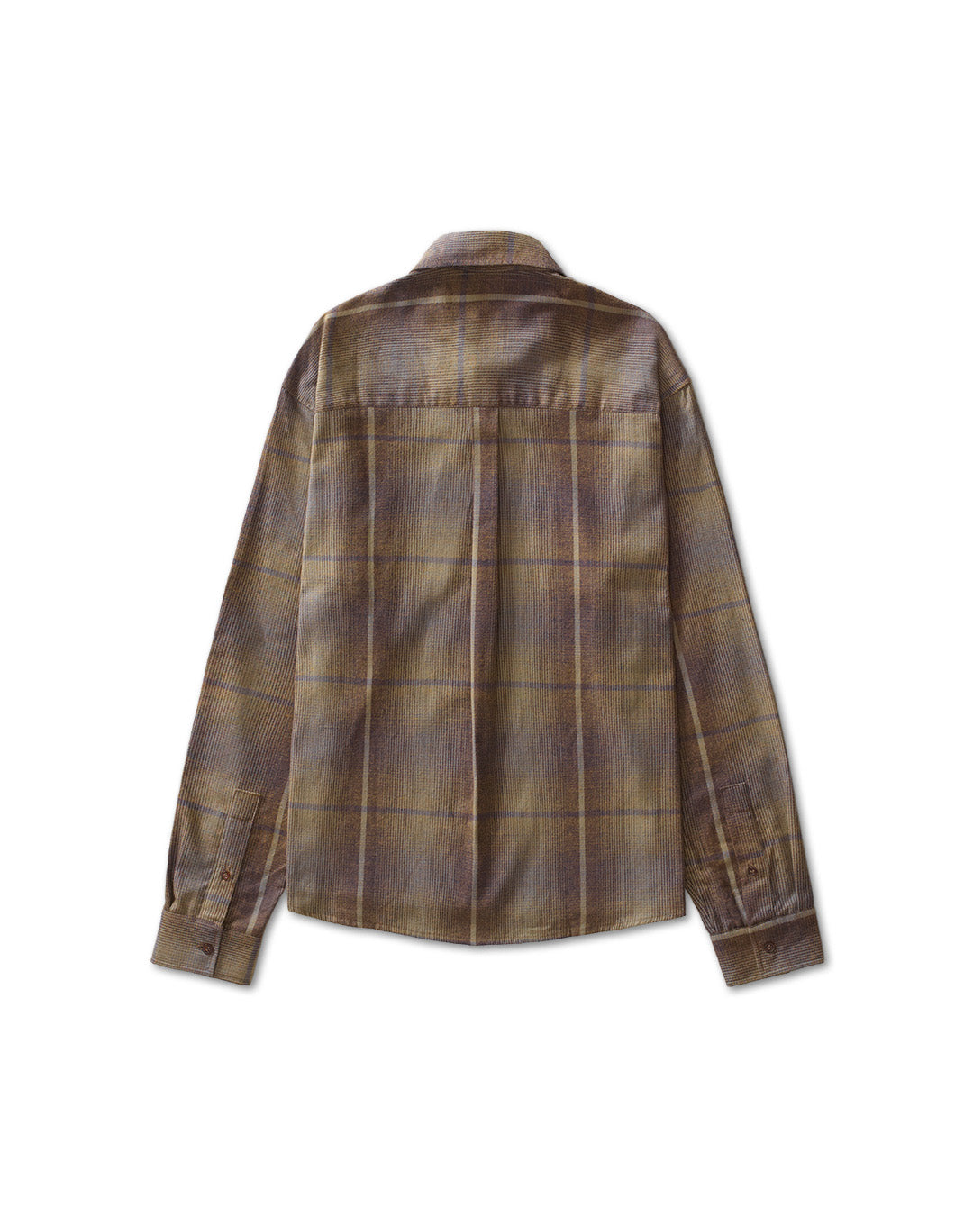 Brown Plaid Flannel Shirt
