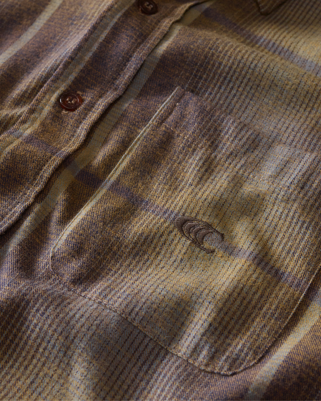 Brown Plaid Flannel Shirt