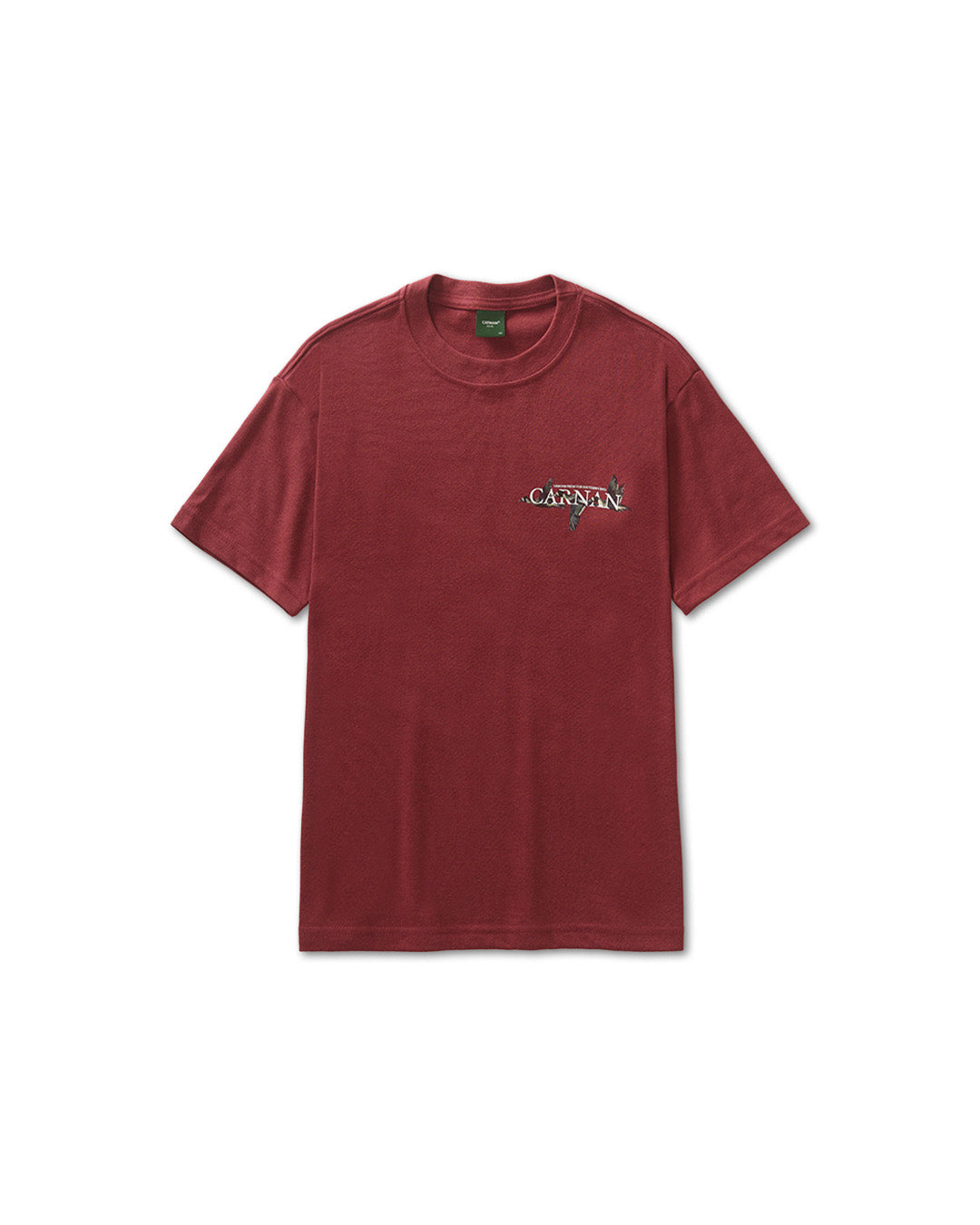 Burgundy 'Ducks' Heavy Tee