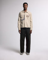 Brown Washed Twill Pants